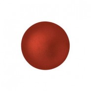 Les perles par Puca® Cabochon 14mm Red metallic mat 03000/01890